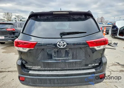 2017 Toyota Highlander Se from USA, damaged, VIN 5TDJZRFH3HS431050